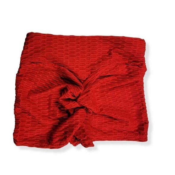 Tiktok Honeycomb Shorts in Red  Small - Picture 2 of 2